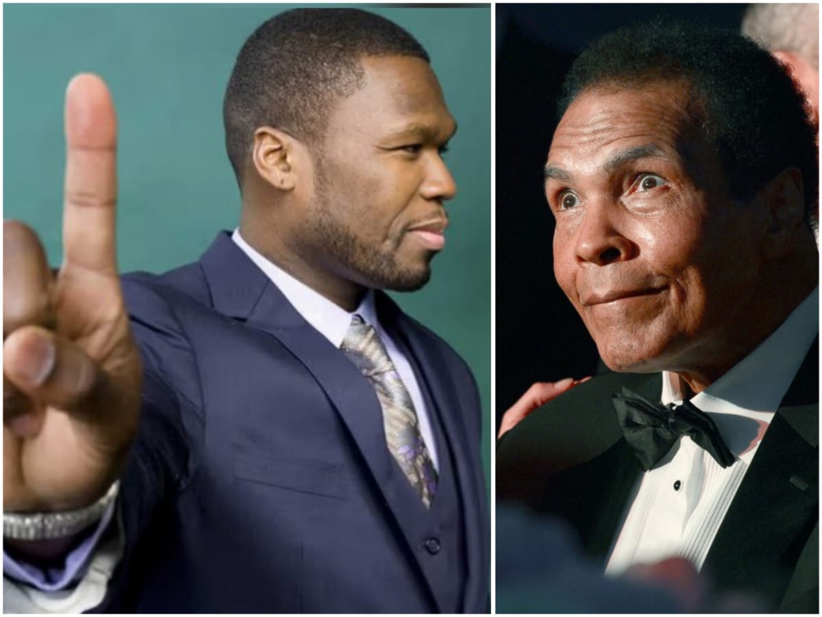 WATCH: Floyd Mayweather’s rival 50 Cent left legendary Muhammad Ali hanging for a shake-hand at BET Awards