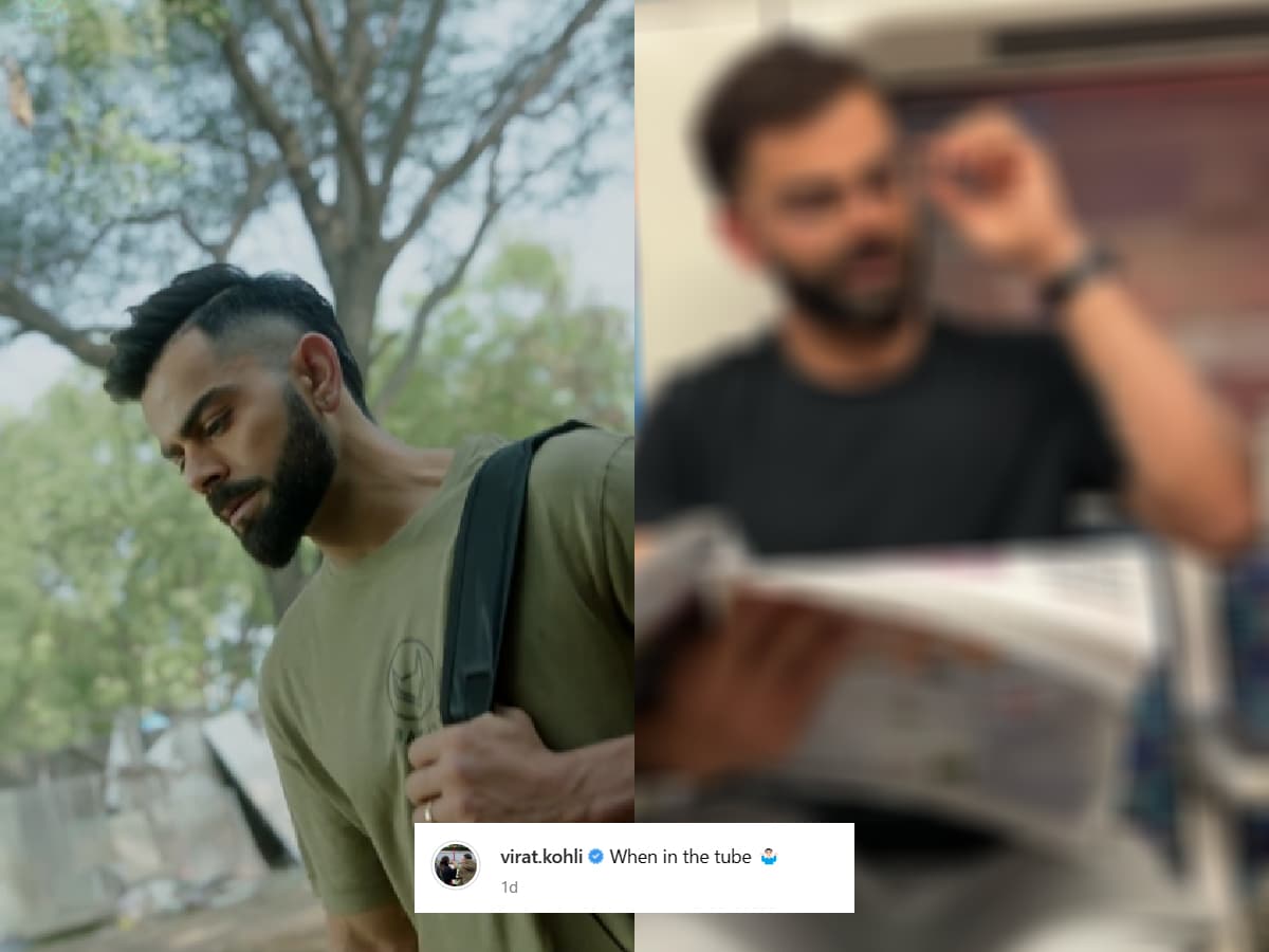 WATCH: Virat Kohli enjoys his time off in London, travels by tube