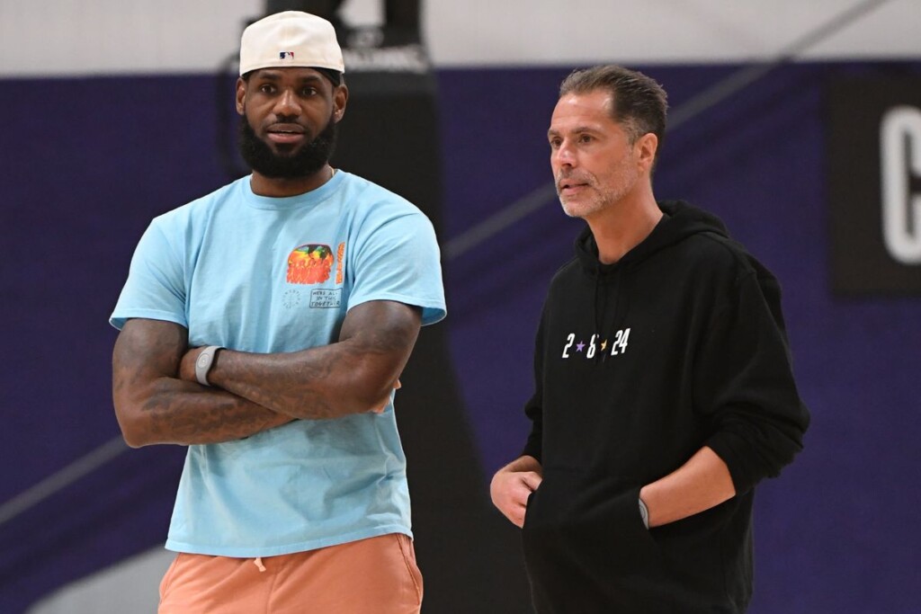 Veteran NBA Star and Journalist Question LeBron James' 3rd-String and Pay Cut Narratives 1 LeBron James and Rob Pelinka