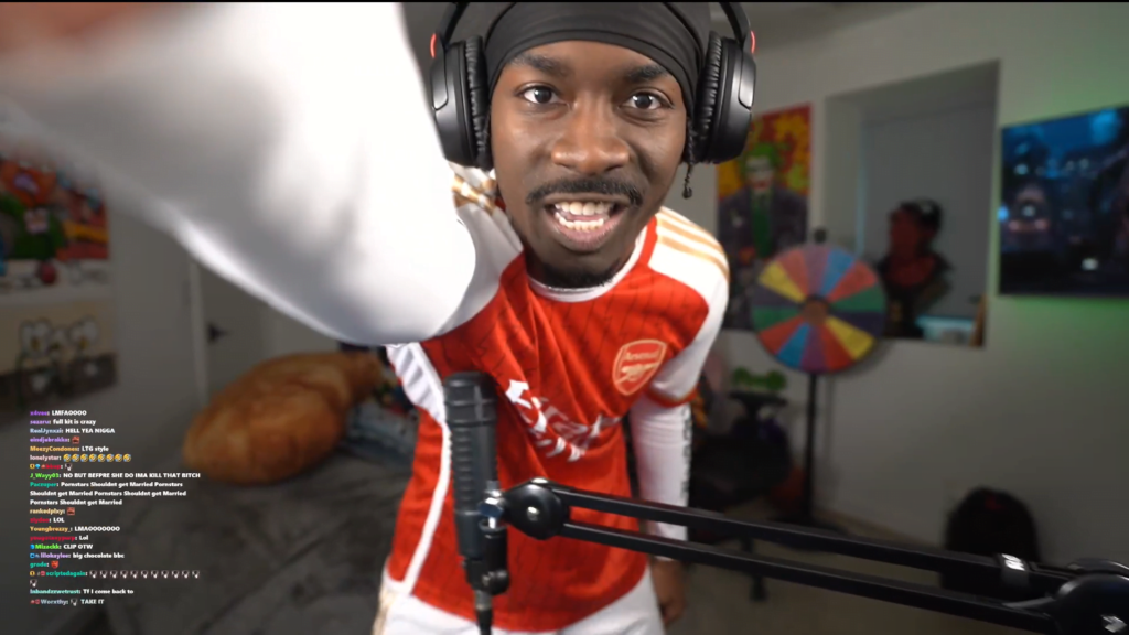 "Bro cooked Destiny with an Arsenal shirt" BruceDropEmOff trolls Adam22, Sneako, Destiny in an unusual way, fans react