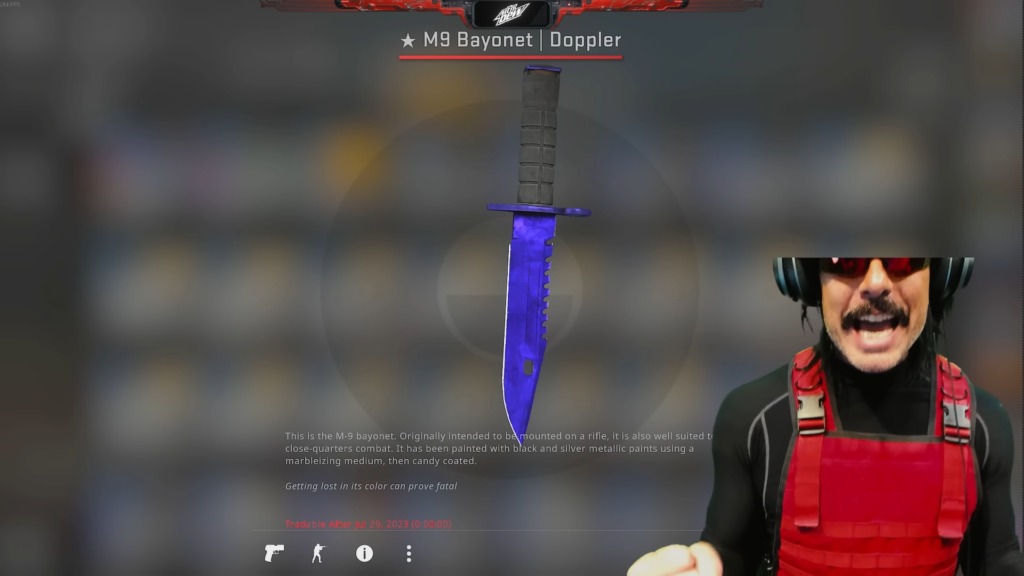 "You can do better" Dr Disrespect turns down $100000 deal for his first-ever rare CS:GO knife skin  