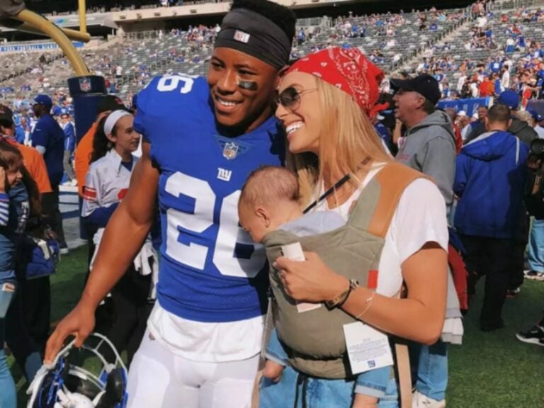 Who is Saquon Barkley's girlfriend, Anna Congdon?