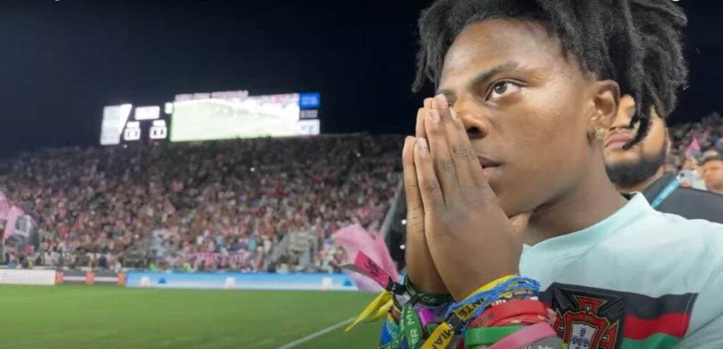 Die-Hard Cristiano Fan IShowSpeed cheers for Lionel Messi during Inter Miami vs Cruz Azul, fans label him "TRAITOR"