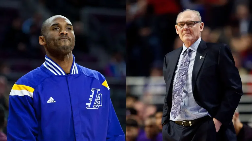 Kobe Bryant and George Karl 