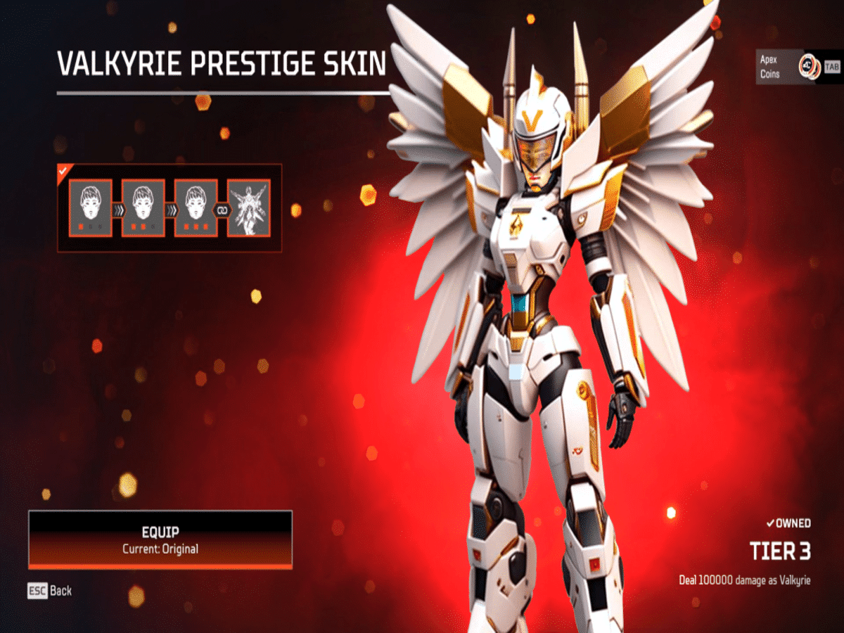 How to get Valkyrie Prestige Skin in Apex Legends