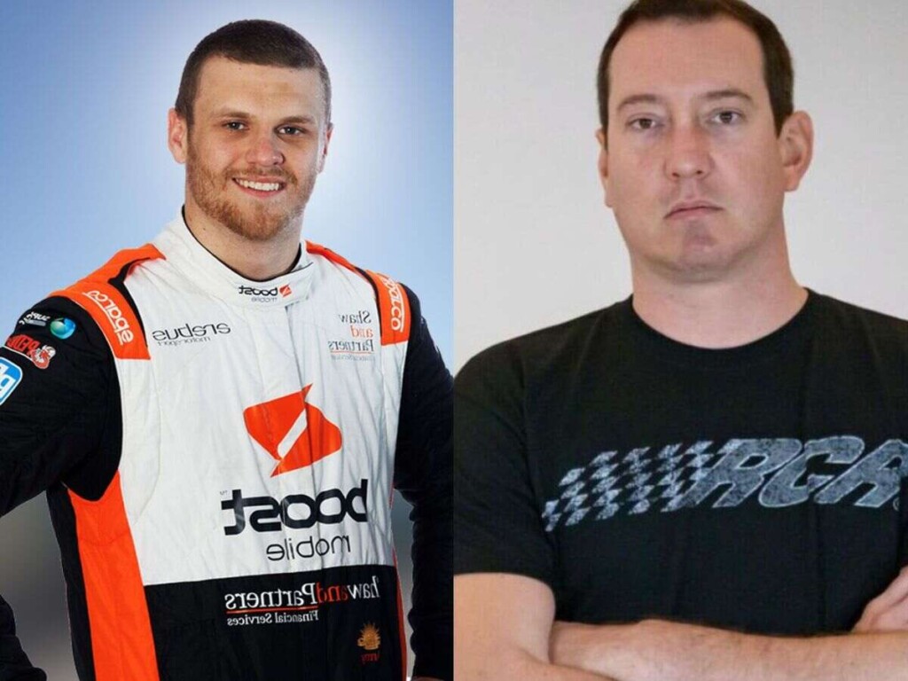 Brodie Kostecki (Credits Supercars.com) and Kyle Busch (@RCRTwitter)