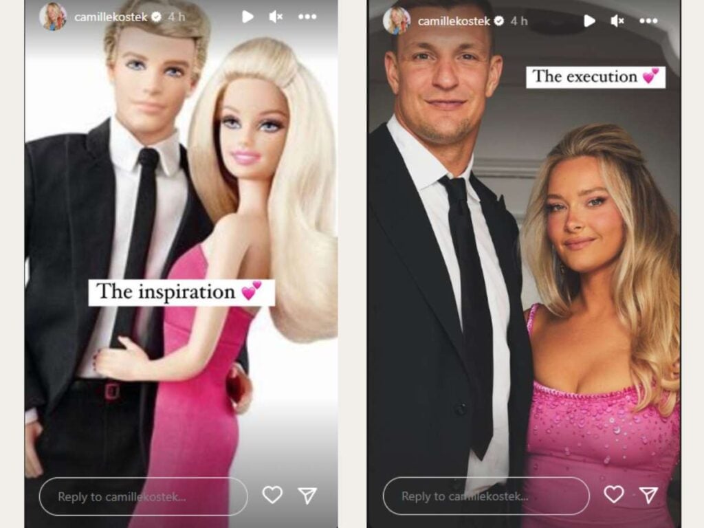 Camille Kostek Rob Gronkowski Barbie