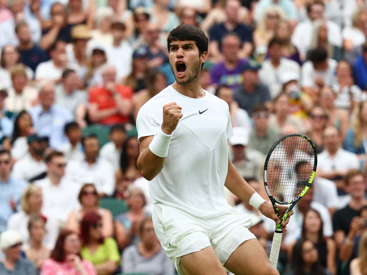 Carlos Alcaraz books his spot in a historic Wimbledon final against Novak Djokovic as he dismantles Daniil Medvedev in the semis