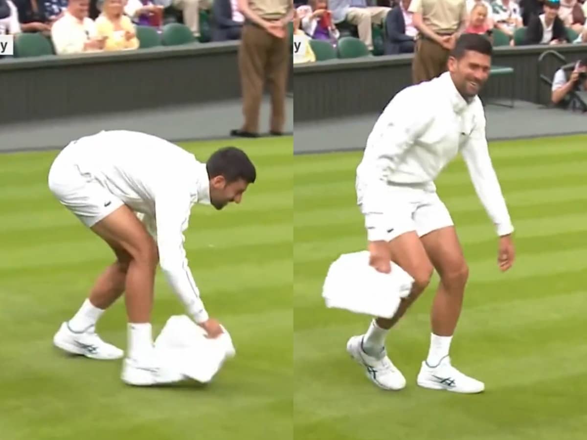 “Do you want to injure the players?”- Wimbledon’s negligence resulting in Novak Djokovic drying the Center Court has fans thrashing the authorities over PATHETIC management