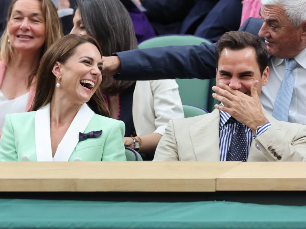 Kate Middleton and Roger Federer