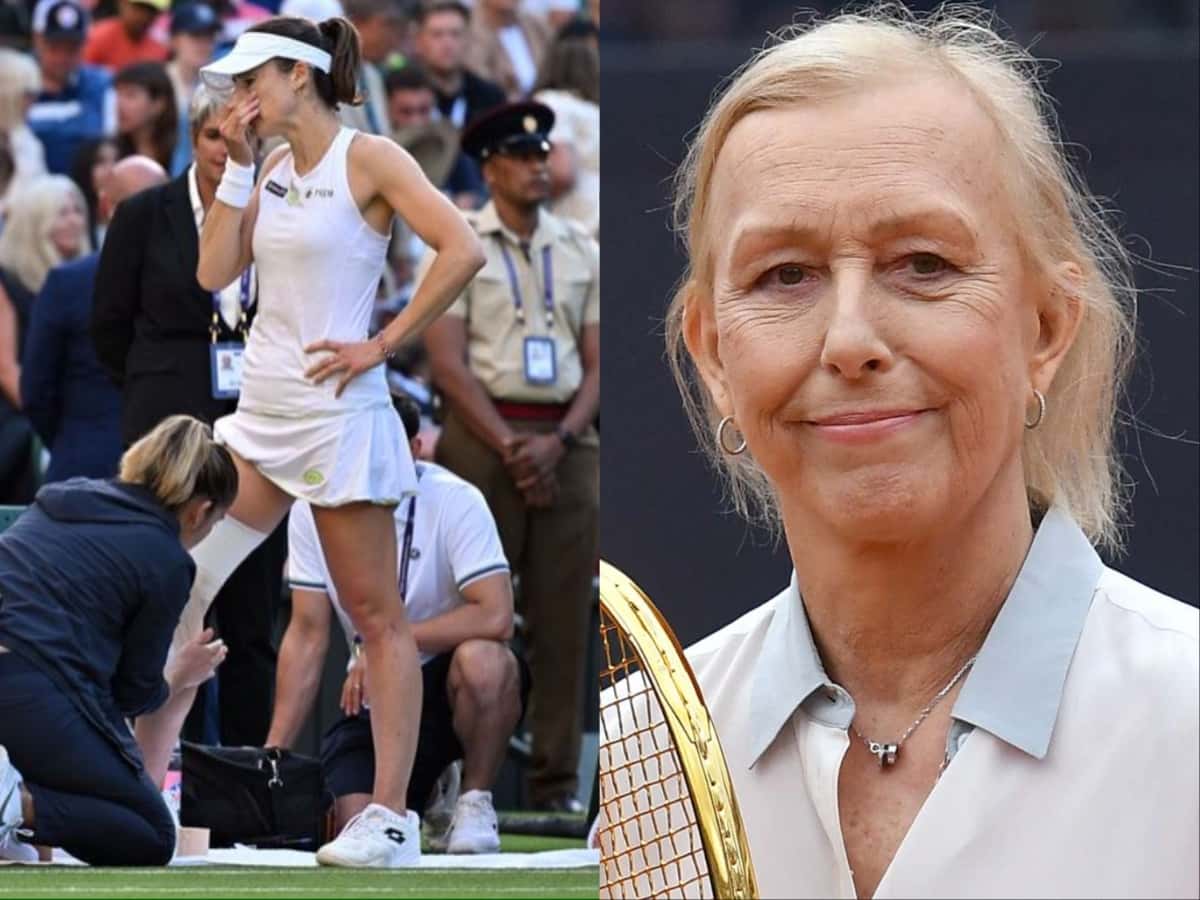 Martina Navratilova labels Alize Cornet as a DRAMA QUEEN after she broke down in tears following her nasty slip on the Wimbledon Centre Court