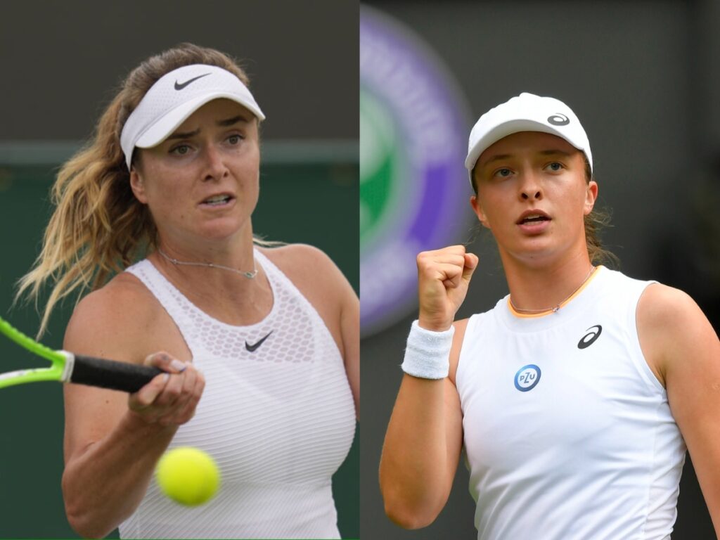 Elina Svitolina and Iga Swiatek (credits: Twitter/Wimbledon)