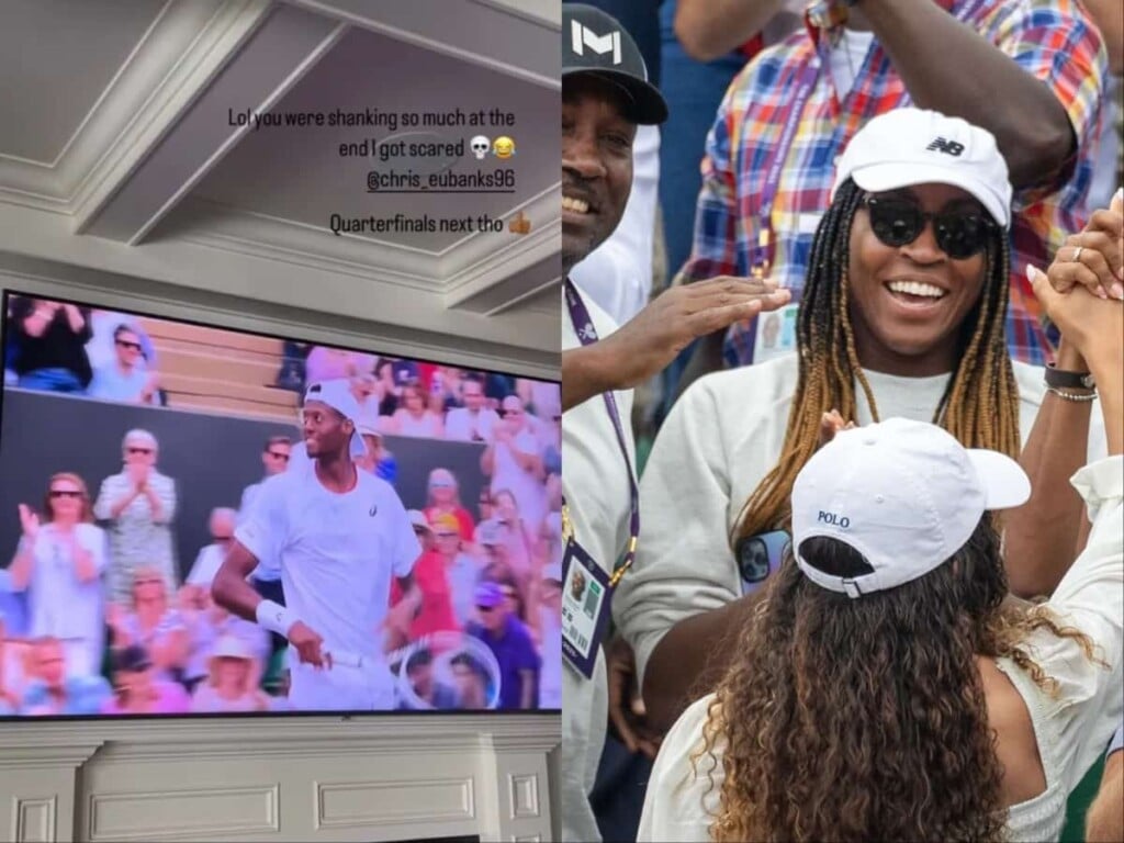 Naomi Osaka's story, Coco Gauff in player box