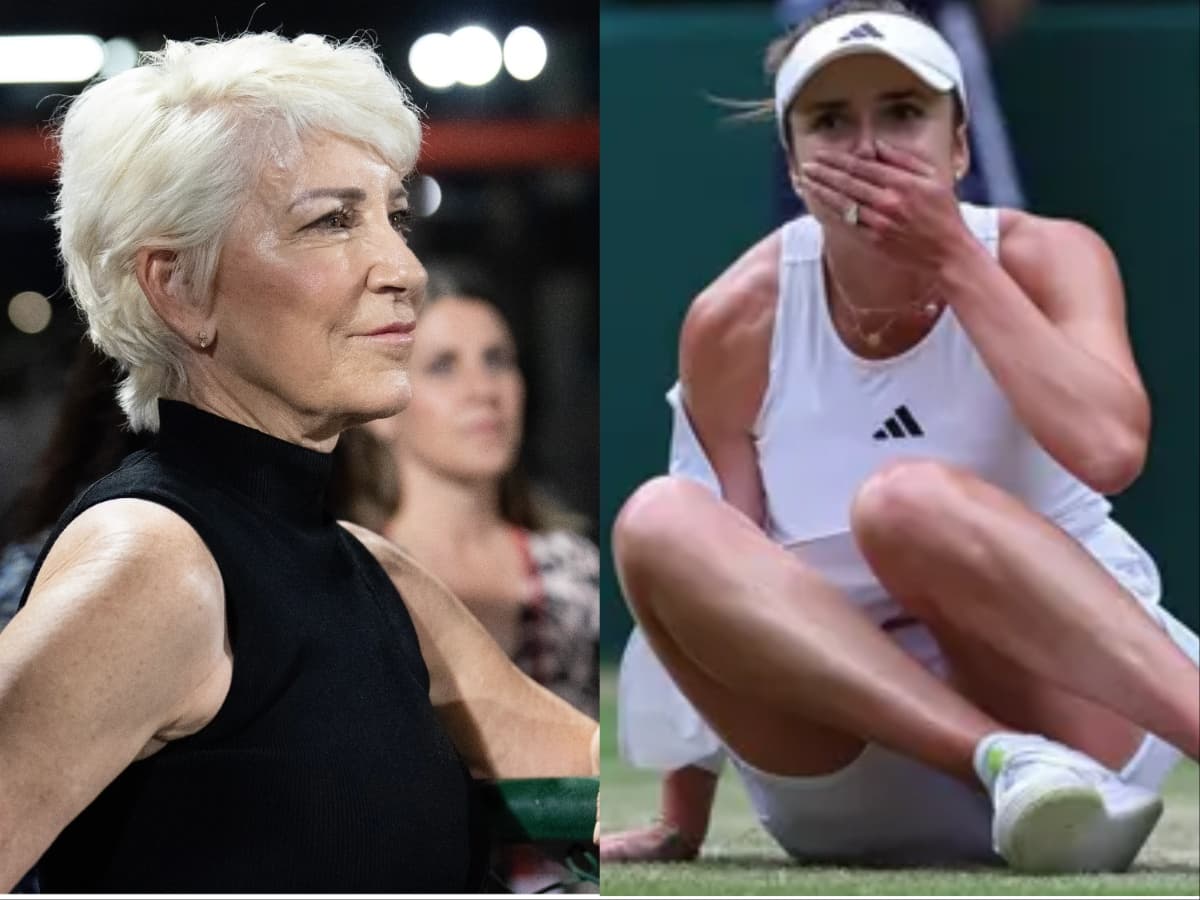 Elina Svitolina’s emotional Wimbledon victory over Iga Swiatek moves commentator Chris Evert to tears