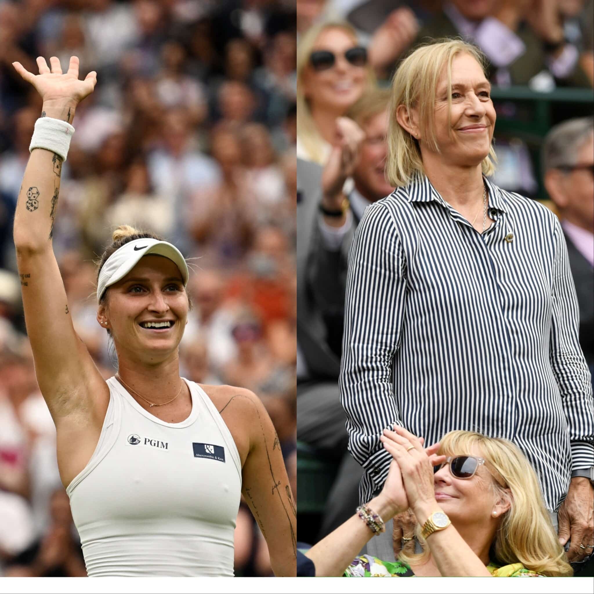 Marketa Vondrousova hails Martina Navratilova for inspiring generations in the Czech Republic upon reaching the Wimbledon finals ahead of Elina Svitolina