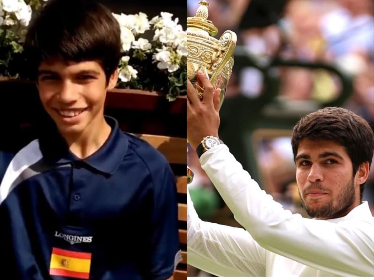 12-year-old Carlos Alcaraz’s old video goes viral as he defeats Novak Djokovic to complete his childhood ambition of winning the Wimbledon