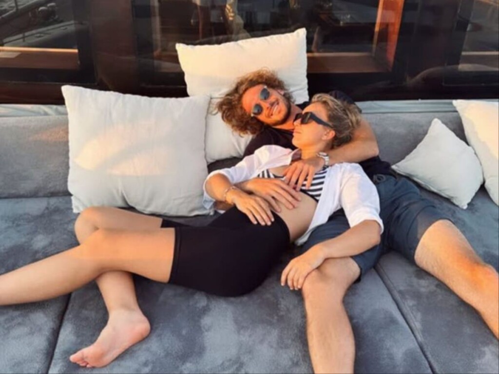 Stefanos Tsitsipas and Paula Badosa