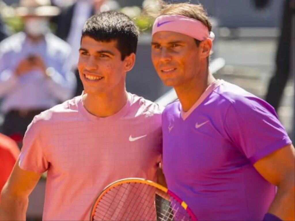 Carlos Alcaraz and Rafael Nadal