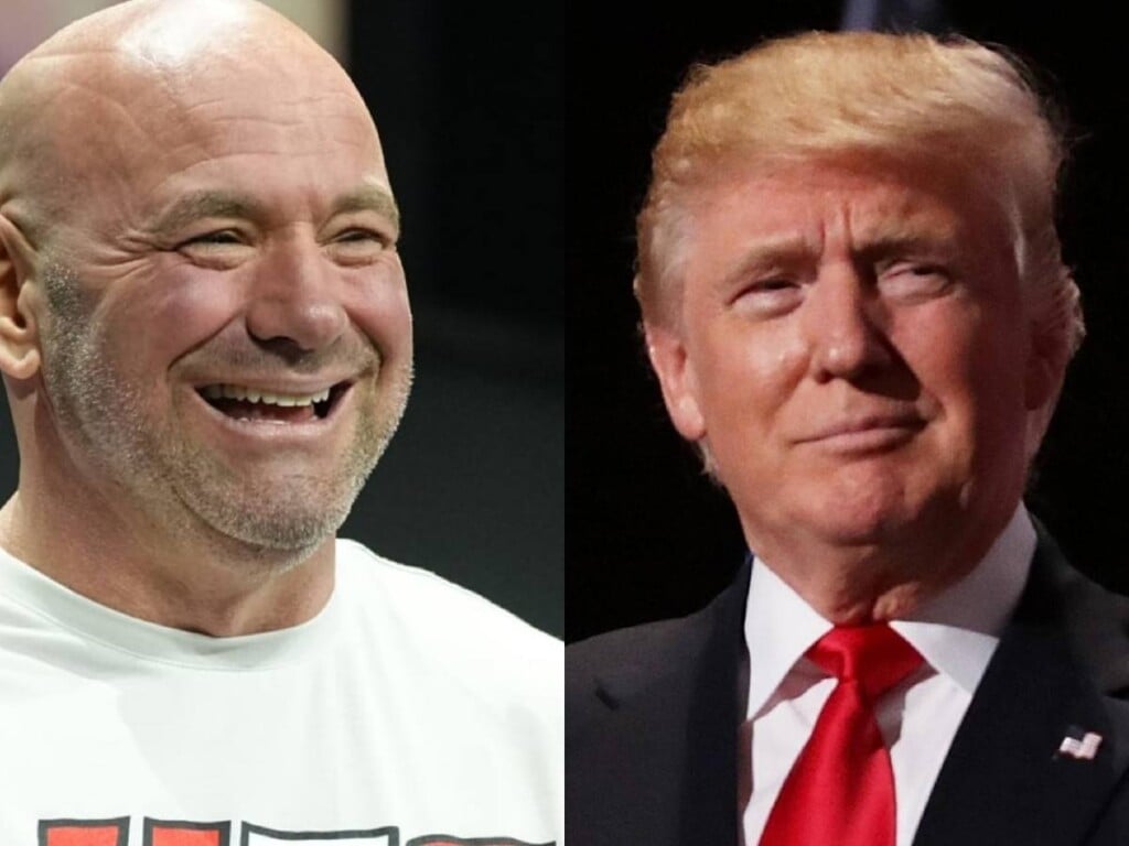 Dana White at casino with Donald Trump