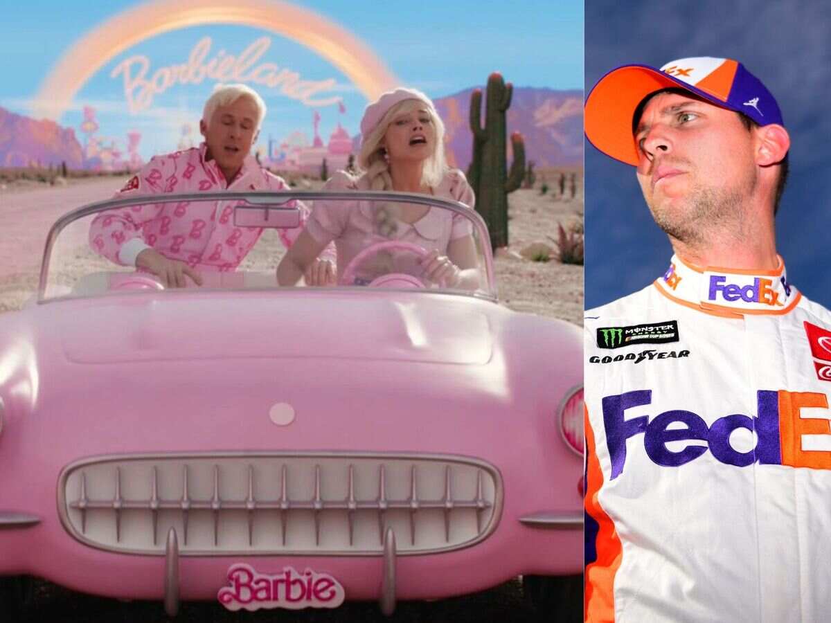 NASCAR legend Denny Hamlin labels Margot Robbie and Ryan Gosling’s Barbie as the ‘worst movie ever made’