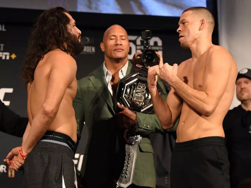 Nate Diaz and Jorge Masvidal competed for the first BMF title match