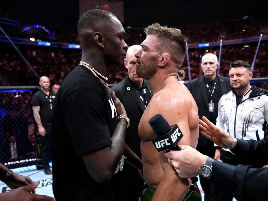 Dricus Du Plessis and Israel Adesanya 