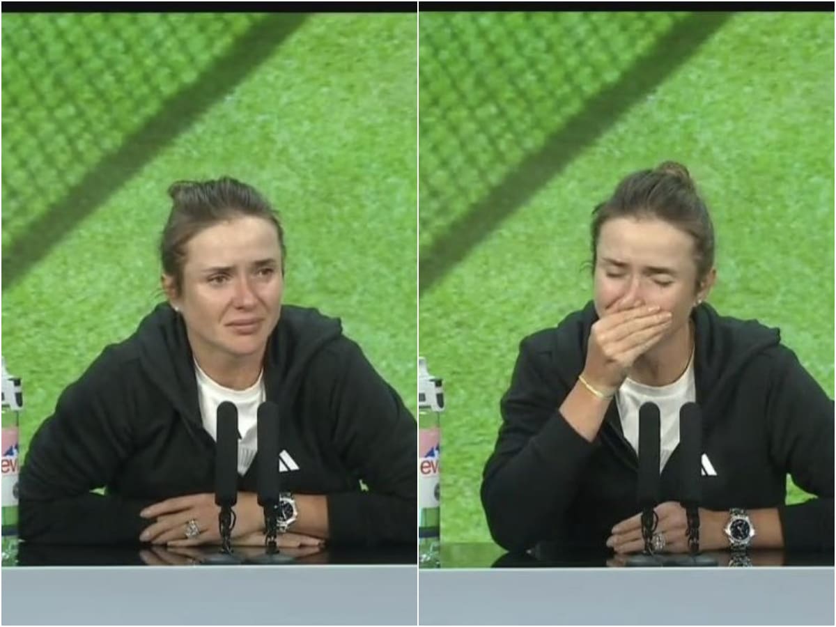 WATCH: Elina Svitolina breaks down after Wimbledon loss to Marketa Vondrousova as she remembers messages of support from Ukrainians