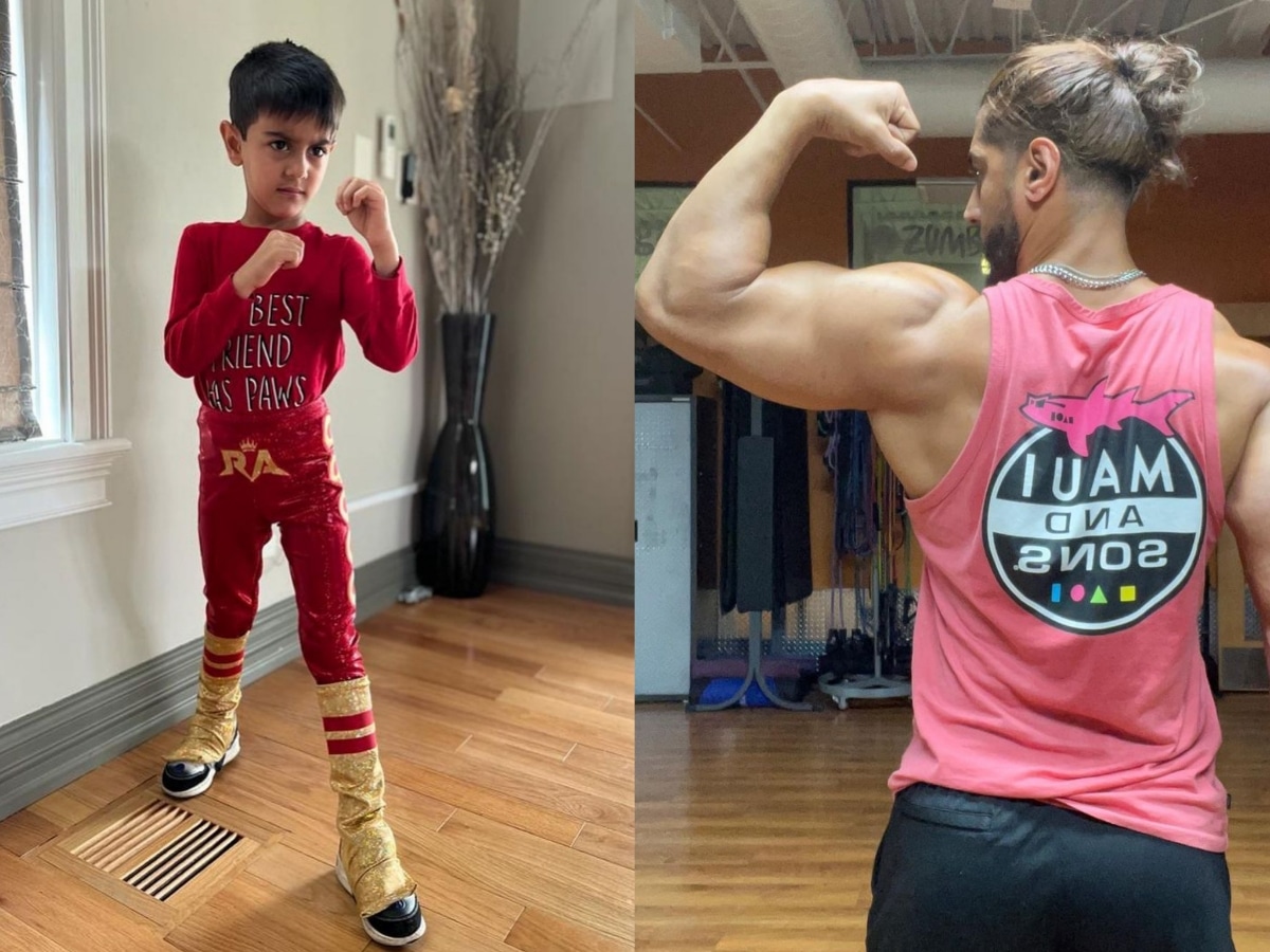 “Love this man”- WWE Universe overjoyed as 37-year-old superstar gifts his son his first wrestling gear on Eid