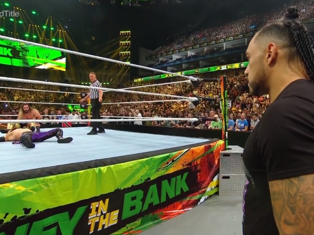 WATCH: Cracks in The Judgment Day as Damian Priest hints at cashing in his MITB contract cost Finn Balor his match against Seth Rollins 