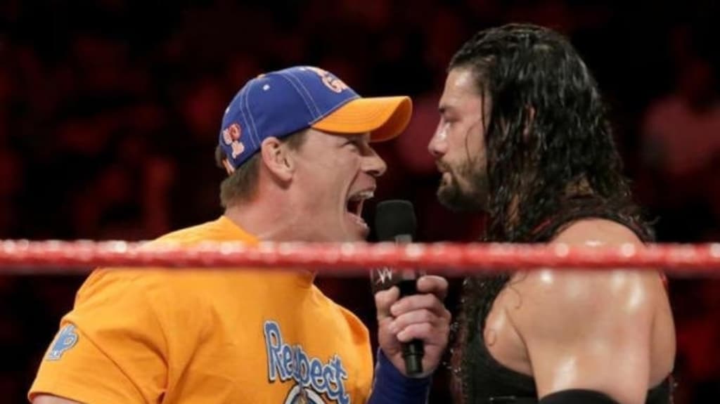 John Cena and Roman Reigns