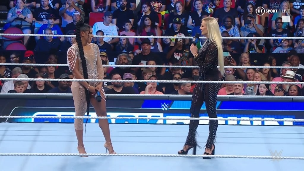 Charlotte Flair and Bianca Belair 