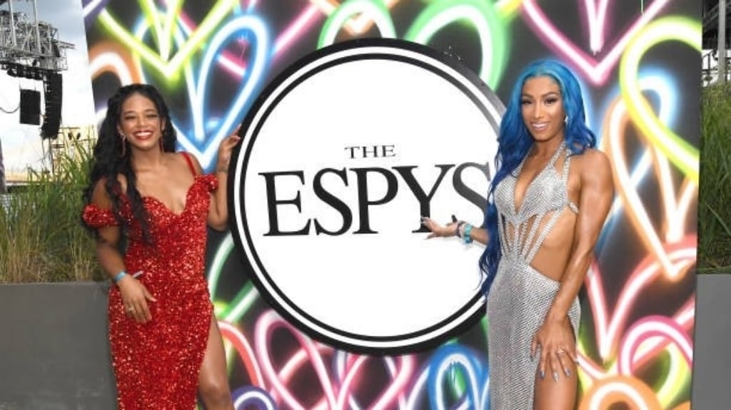 Bianca Belair and Sasha Banks at ESPY