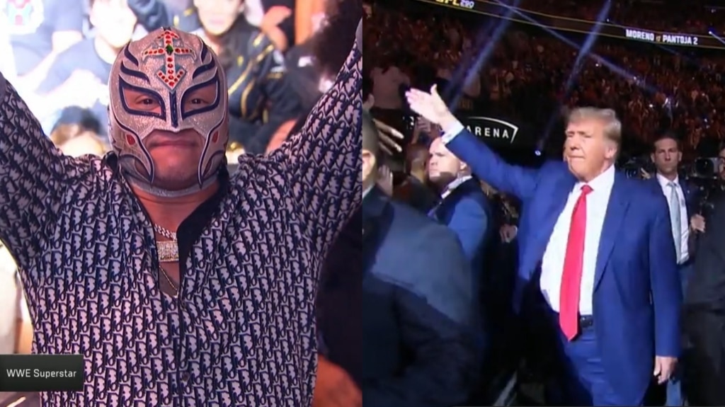 Rey Mysterio and Donald Trump 