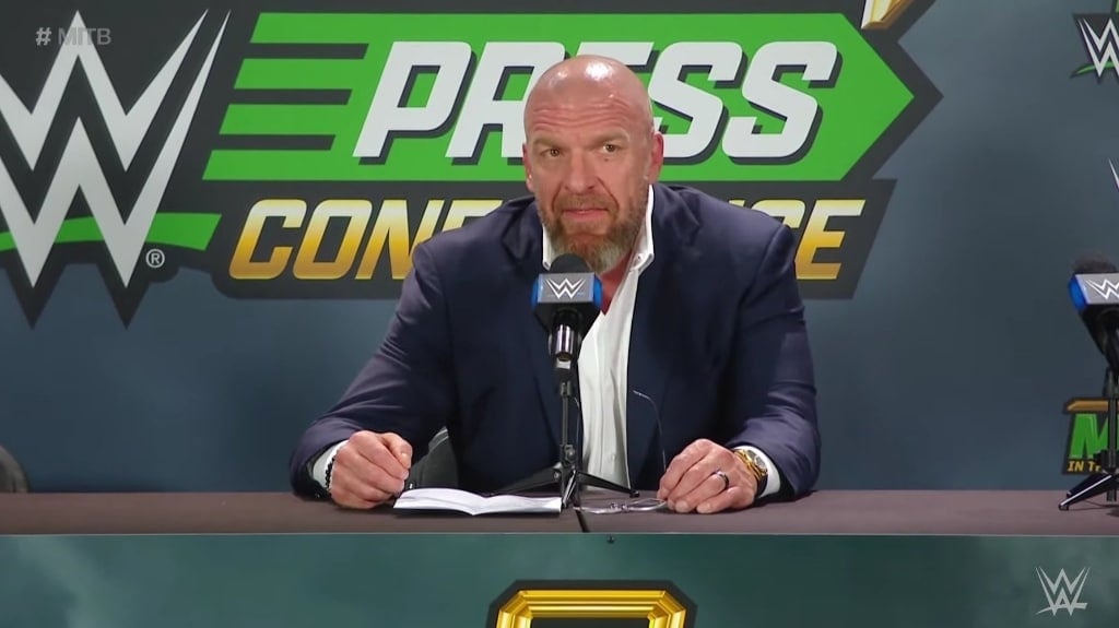 Triple H at MITB Press Conference 