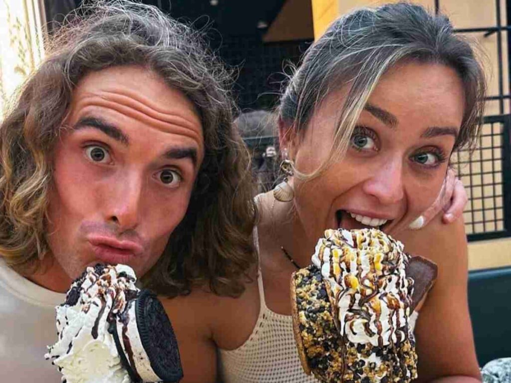 Stefanos Tsitsipas and Paula Badosa