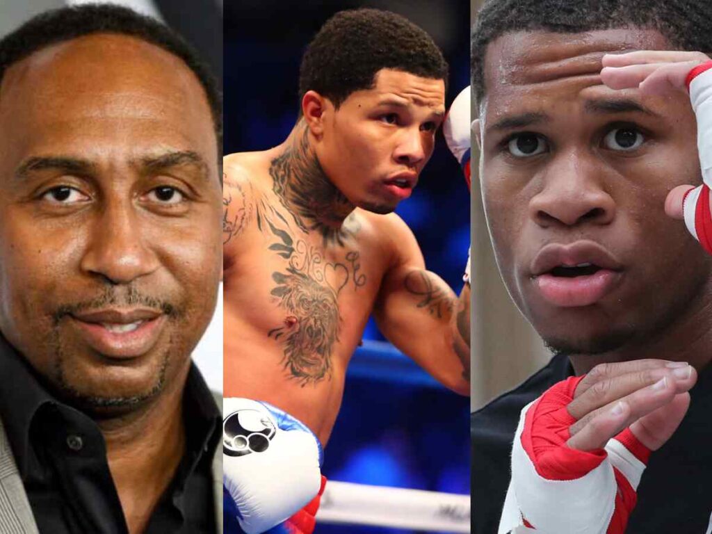 Stephen A. Smith, Gervonta Davis, and Devin Haney 