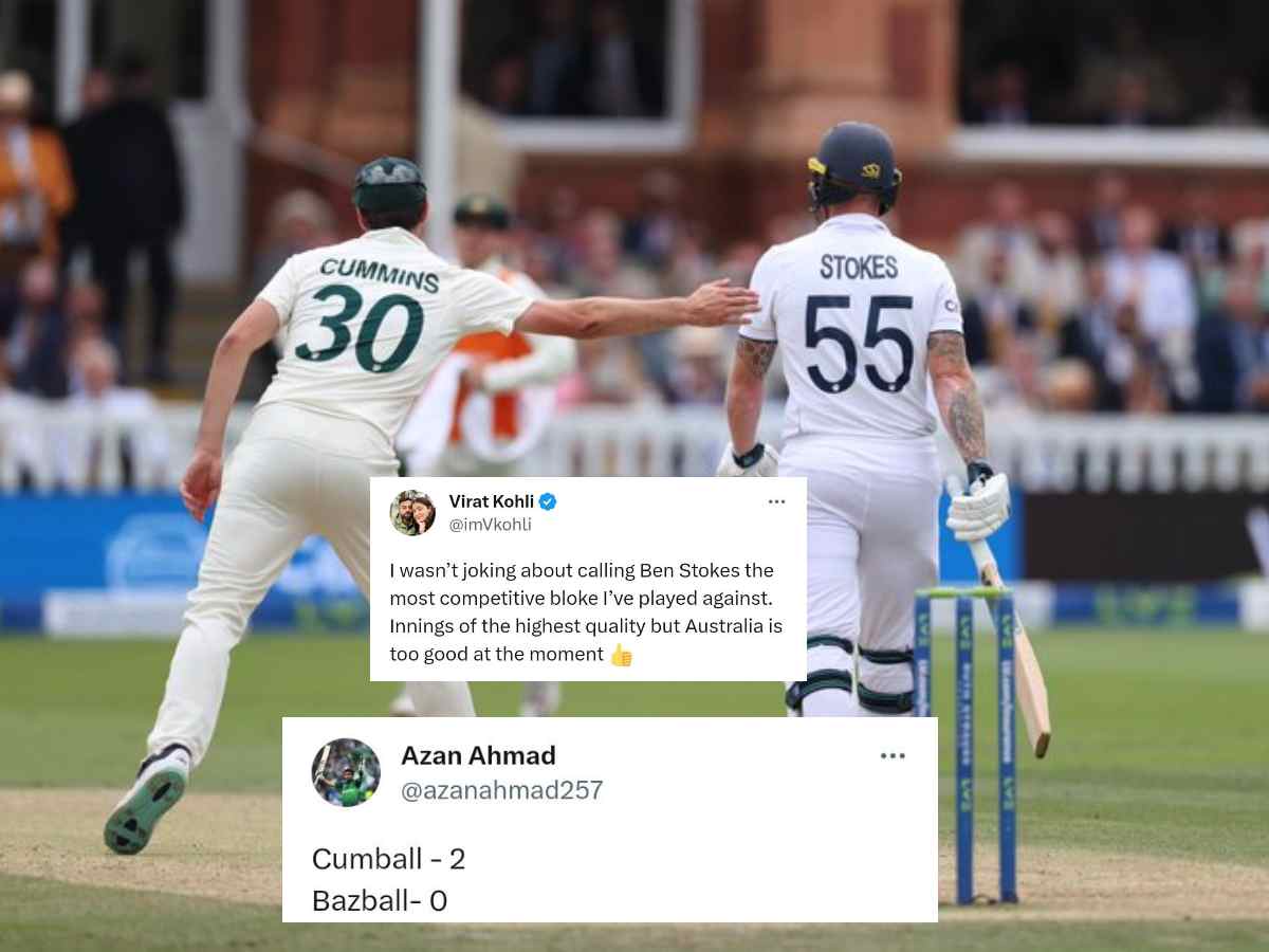 “Bazball getting thrashed brutally at home!”- Netizens react after Australia survive Ben Stokes scare to register fabulous win at Lord’s in 2nd Ashes Test