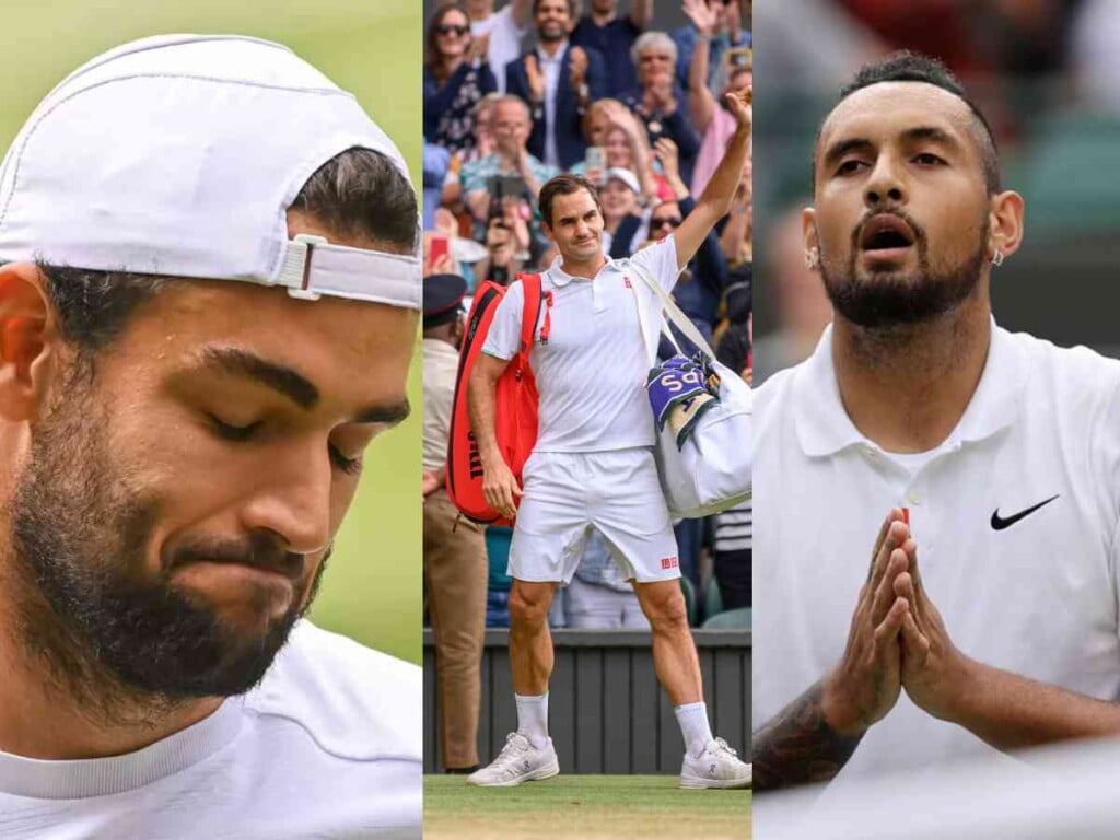 Matteo Berrettini, Roger Federer, Nick Kyrgios