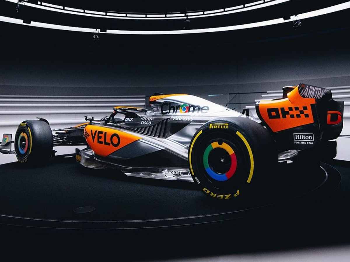 “Who let a toddler design their livery again”- F1 Twitter ridicule McLaren’s throwback Chrome livery for British GP