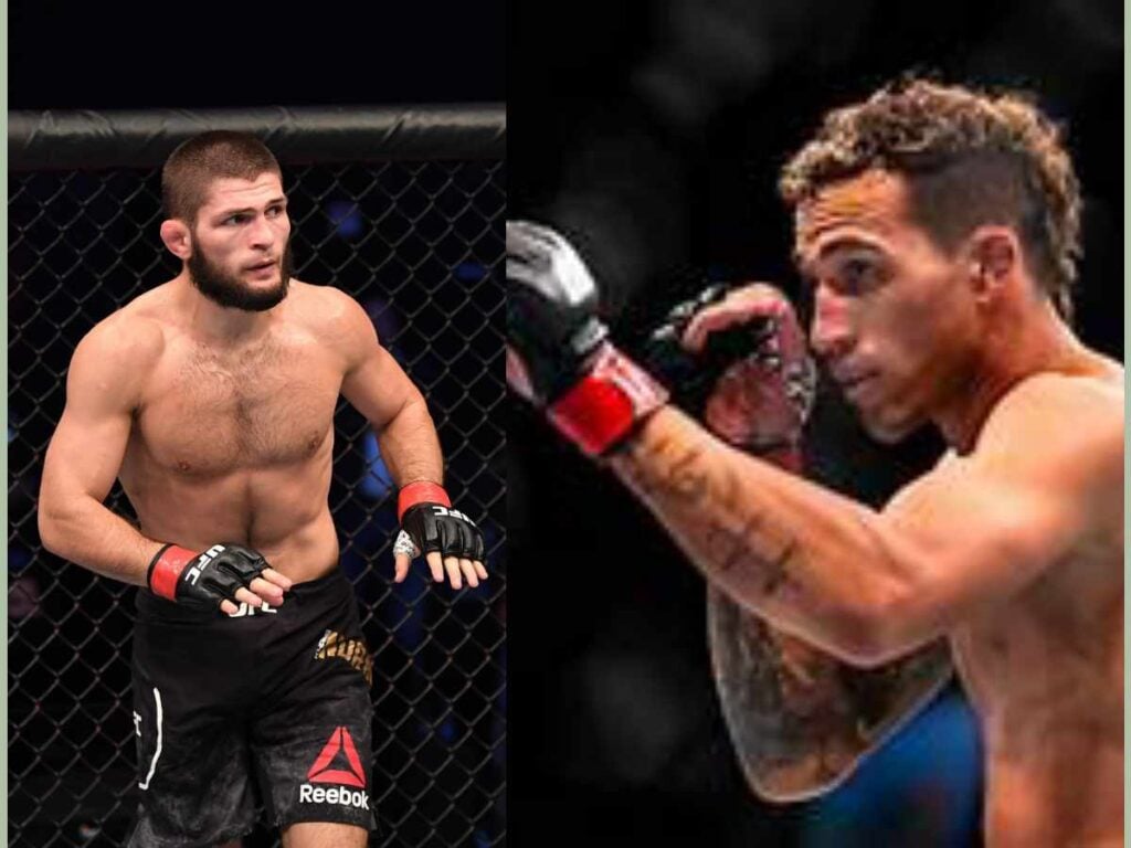 Khabib Nurmagomedov and Charles Oliveira