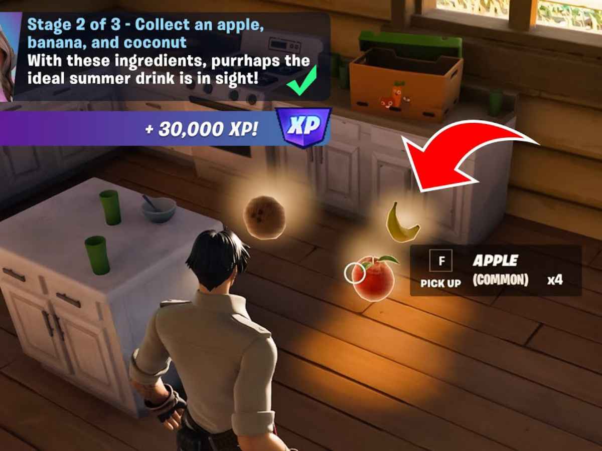 Fortnite Summer Escape quests: Where to find Coconut, banana and apple
