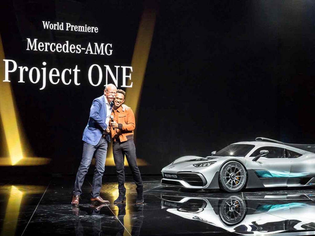 Lewis Hamilton at the Project ONE launch 