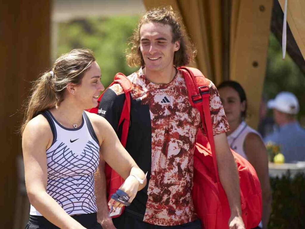 Paula Badosa and Stefanos Tsitsipas Image via: Tennis majors)