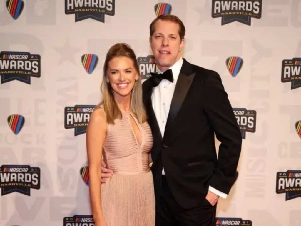 Brad Keselowski and his wife, Paige (Credits: Heavy.com)