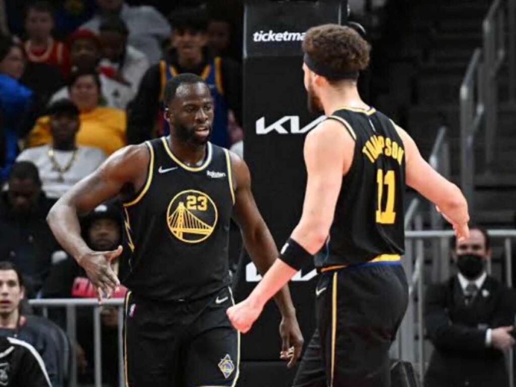 Draymond Green and Klay Thompson