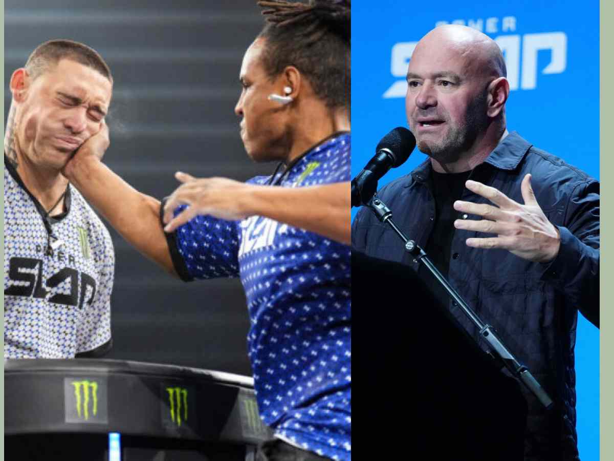 “Fighters are humiliated” – Fans Blast Dana White for ‘force-feeding’ Slap-Fight during Iconic UFC 290 PPV Weigh-ins