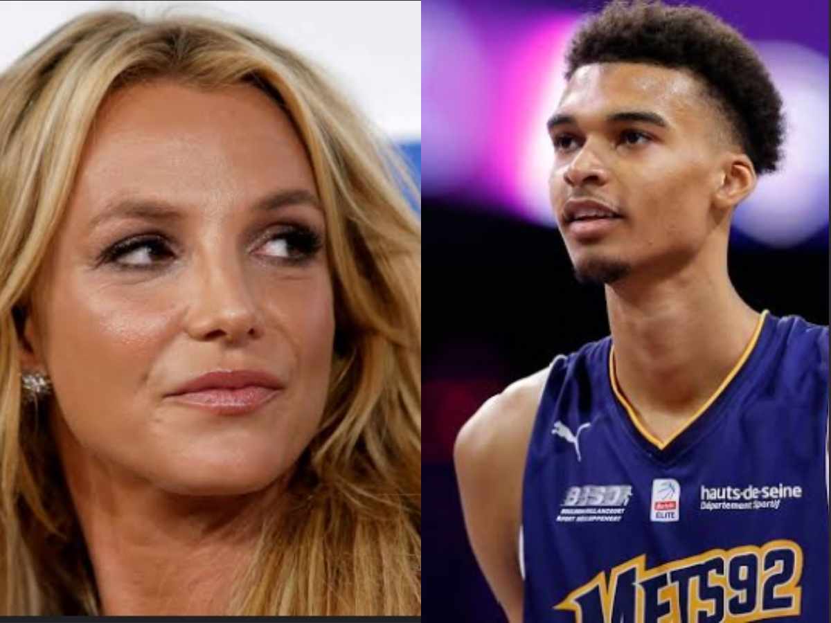 “Adam Silver made the call” – NBA fans react as Victor Wembanyama’s security ESCAPES charges after slapping Britney Spears