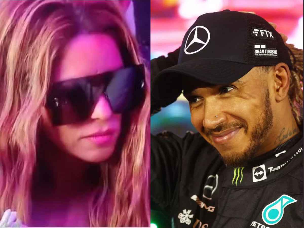 “She’s the mercedes upgrades, Mrs. Hamilton”- Fans react as Shakira fuels Lewis Hamilton dating rumors with British GP appearance