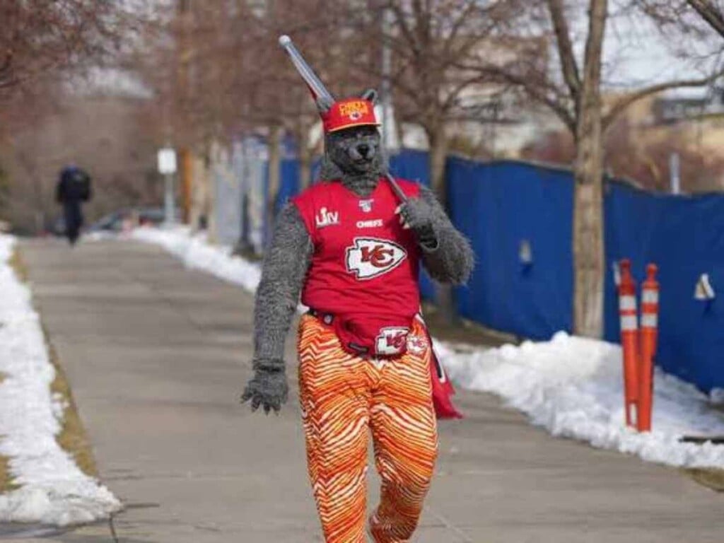 Chiefs Superfan, Xavier Michael Badabur (via AP Photo)