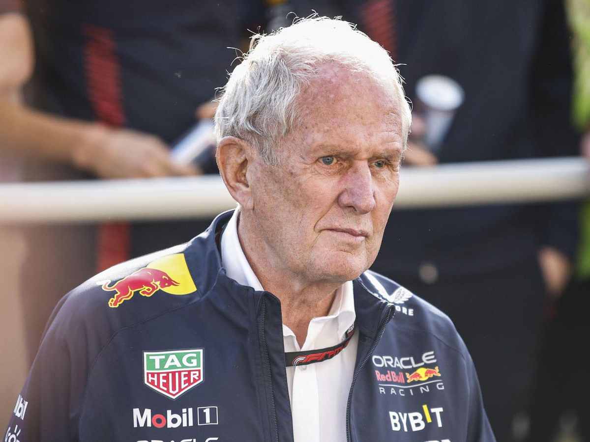 WATCH: Helmut Marko gets pushed away by ignorant cameraman while Max Verstappen makes his way to podium at British GP